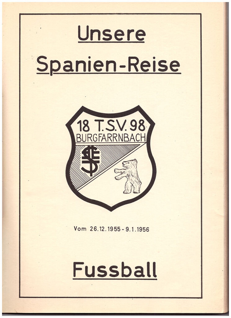 Titelseite "Unsere Spanienreise"